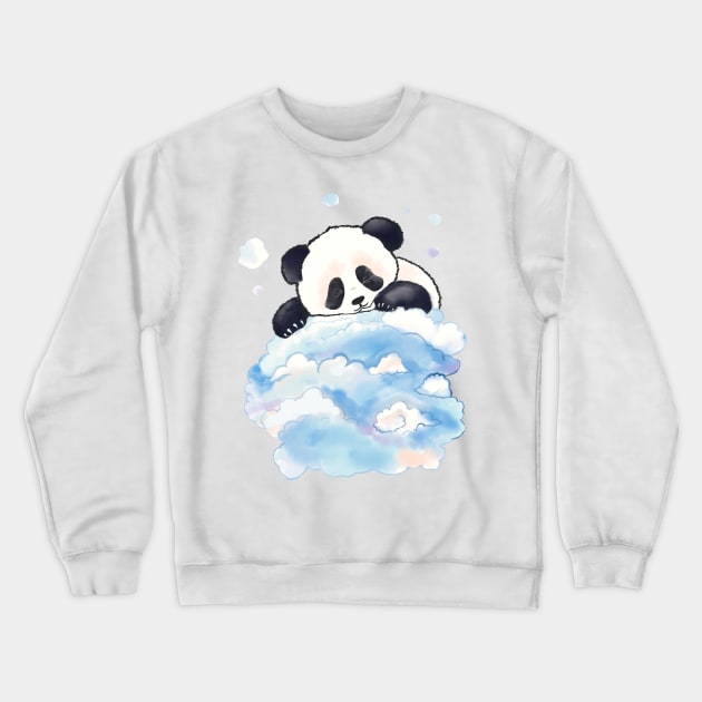 Sleepy Panda Crewneck Sweatshirt by CreativeSage